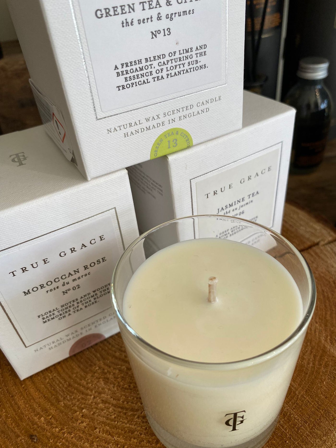 Scented candles from True Grace