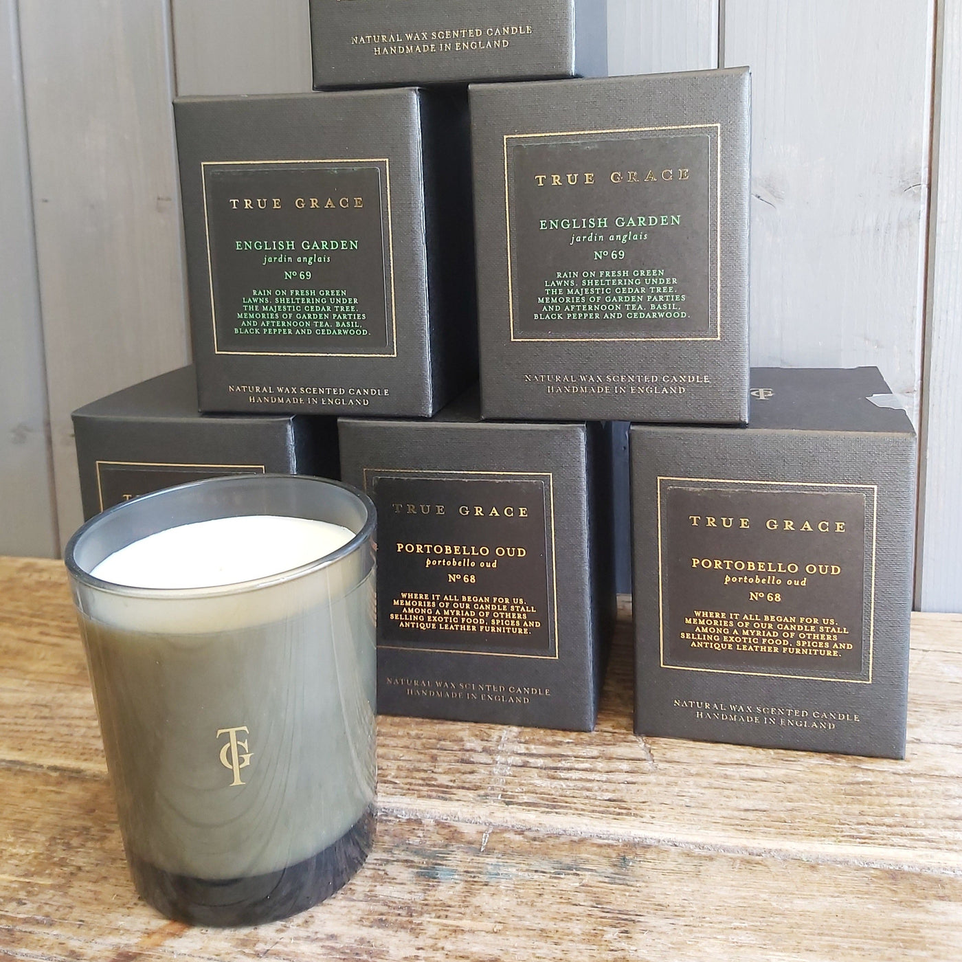 Scented candles from True Grace